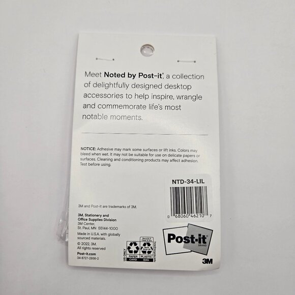 Post-it Noted Habit Tracker Sticky Notes Lilac 2.9 x 4 Inch 100 Sheets 1 Pack - Picture 6 of 12